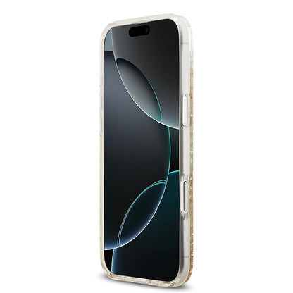 Apple iPhone 17 Air Kılıf Guess Orjinal Lisanslı M-safe Şarj Özellikli Transparan Resin Bottom Kapak