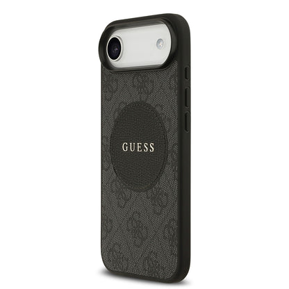 Apple iPhone 17 Air Kılıf Guess Orjinal Lisanslı M-safe Şarj Özellikli Yazı Logolu Circle Classic Kapak