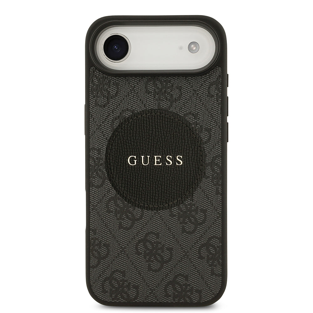Apple iPhone 17 Air Kılıf Guess Orjinal Lisanslı M-safe Şarj Özellikli Yazı Logolu Circle Classic Kapak