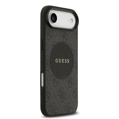 Apple iPhone 17 Air Kılıf Guess Orjinal Lisanslı M-safe Şarj Özellikli Yazı Logolu Circle Classic Kapak