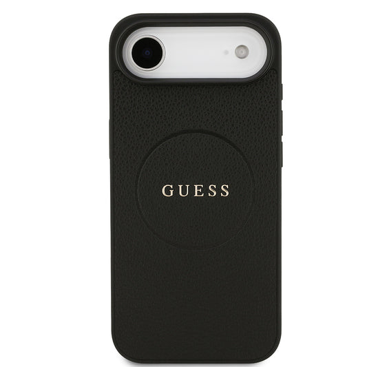 Apple iPhone 17 Air Kılıf Guess Orjinal Lisanslı M-safe Şarj Özellikli Yazı Logolu PU Deri Kapak