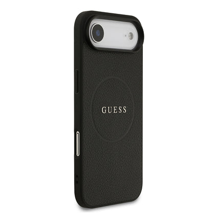 Apple iPhone 17 Air Kılıf Guess Orjinal Lisanslı M-safe Şarj Özellikli Yazı Logolu PU Deri Kapak
