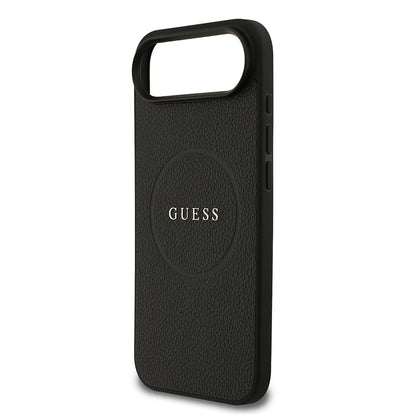 Apple iPhone 17 Air Kılıf Guess Orjinal Lisanslı M-safe Şarj Özellikli Yazı Logolu PU Deri Kapak