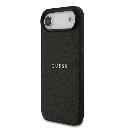 Apple iPhone 17 Air Kılıf Guess Orjinal Lisanslı M-safe Şarj Özellikli Yazı Logolu PU Deri Kapak