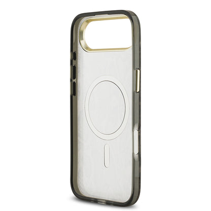 Apple iPhone 17 Air Kılıf Guess Orjinal Lisanslı M-safe Şarj Özellikli Yazı Logolu Python Desenli Kapak