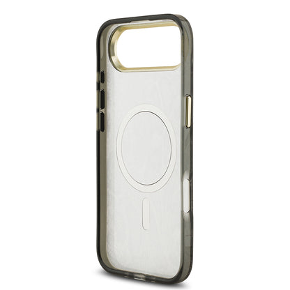 Apple iPhone 17 Air Kılıf Guess Orjinal Lisanslı M-safe Şarj Özellikli Yazı Logolu Python Desenli Kapak