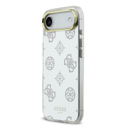 Apple iPhone 17 Air Kılıf Guess Orjinal Lisanslı Metal Kamera Çerçeveli Simli Aynalı Kapak
