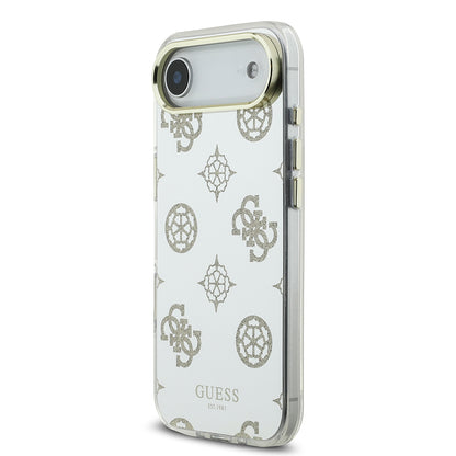 Apple iPhone 17 Air Kılıf Guess Orjinal Lisanslı Metal Kamera Çerçeveli Simli Aynalı Kapak