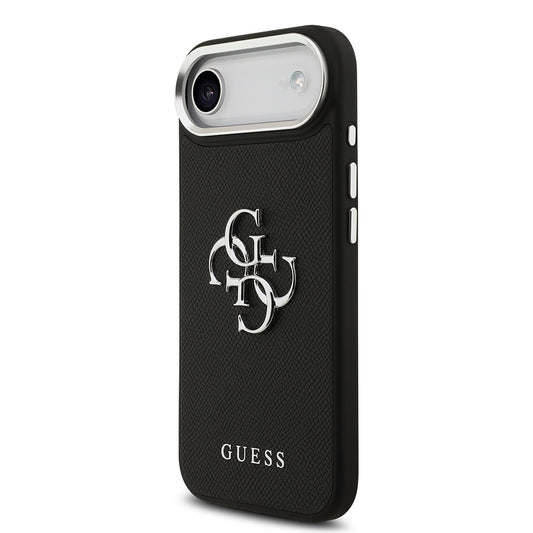 Apple iPhone 17 Air Kılıf Guess Orjinal Lisanslı PU Deri 4G Büyük Metal Logo Dizaynlı Kapak