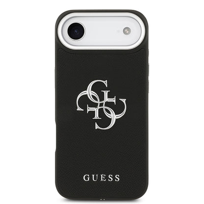 Apple iPhone 17 Air Kılıf Guess Orjinal Lisanslı PU Deri 4G Büyük Metal Logo Dizaynlı Kapak
