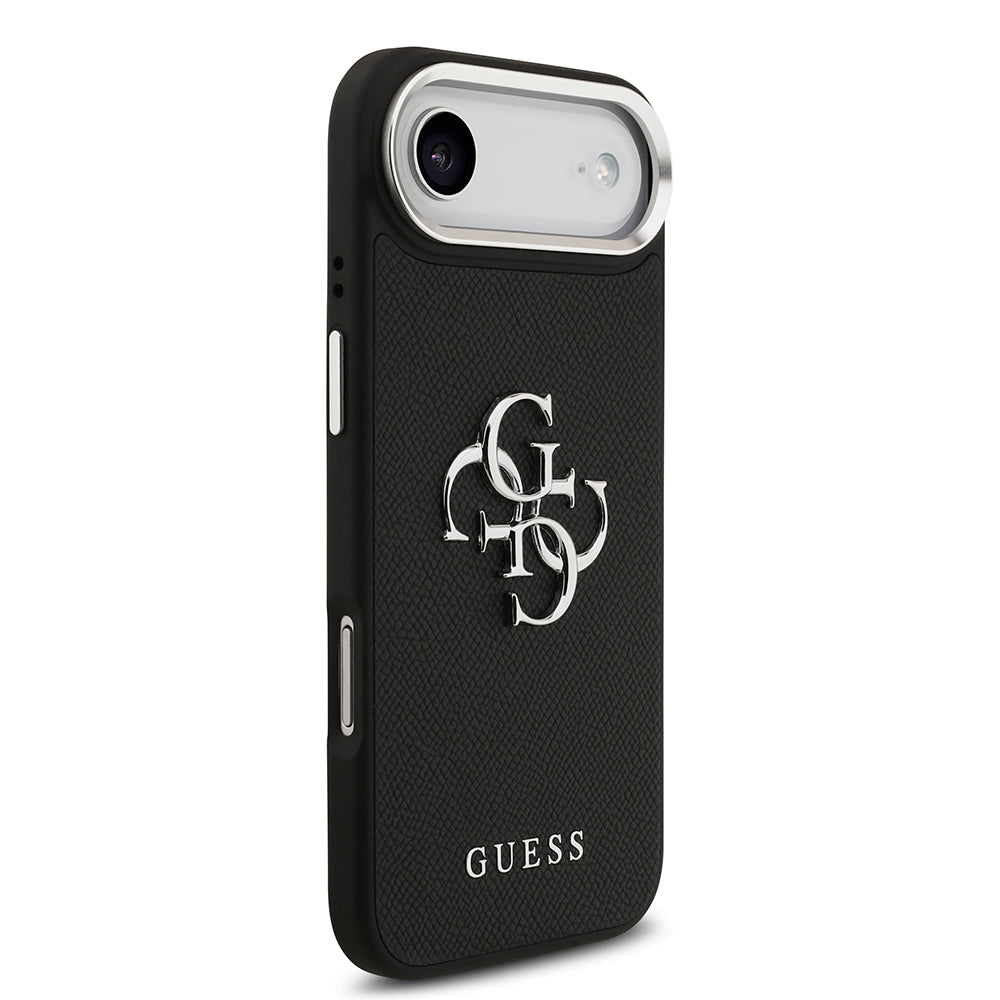 Apple iPhone 17 Air Kılıf Guess Orjinal Lisanslı PU Deri 4G Büyük Metal Logo Dizaynlı Kapak