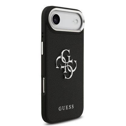Apple iPhone 17 Air Kılıf Guess Orjinal Lisanslı PU Deri 4G Büyük Metal Logo Dizaynlı Kapak