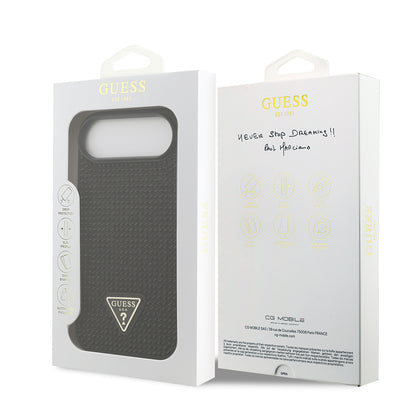Apple iPhone 17 Air Kılıf Guess Orjinal Lisanslı Taşlı Arka Yüzey Üçgen Logolu Kapak