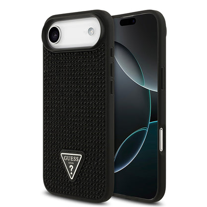 Apple iPhone 17 Air Kılıf Guess Orjinal Lisanslı Taşlı Arka Yüzey Üçgen Logolu Kapak