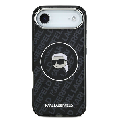 Apple iPhone 17 Air Kılıf Karl Lagerfeld Orjinal Lisanslı IML Baskılı KL Heads Kapak