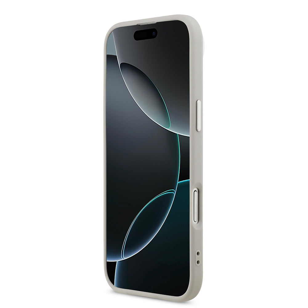Apple iPhone 17 Air Kılıf Karl Lagerfeld Orjinal Lisanslı M-safe Şarj Özellikli Metal Kamera ve Buton Tasarımlı K&C PU Deri Kapak