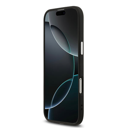 Apple iPhone 17 Air Kılıf Karl Lagerfeld Orjinal Lisanslı M-safe Şarj Özellikli Metal Kamera ve Buton Tasarımlı K&C PU Deri Kapak
