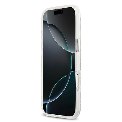 Apple iPhone 17 Air Kılıf Karl Lagerfeld Orjinal Lisanslı Parlayan Simli Karl & Choupette Heads Kapak