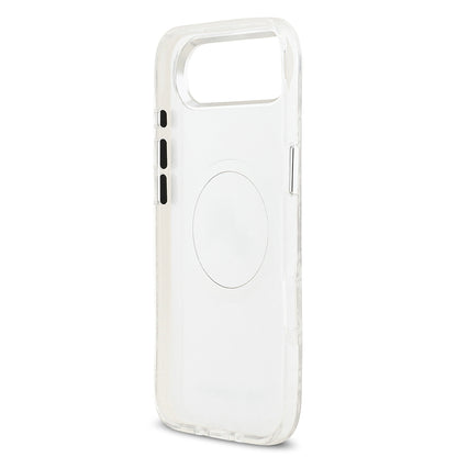 Apple iPhone 17 Air Kılıf Karl Lagerfeld Orjinal Lisanslı Parlayan Simli Karl & Choupette Heads Kapak