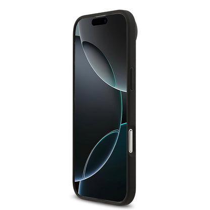 Apple iPhone 17 Air Kılıf Lacoste Orjinal Lisanslı M-safe Şarj Özellikli PU Deri Tasarımlı Kartlıklı Karışık Monogram Desenli Kapak