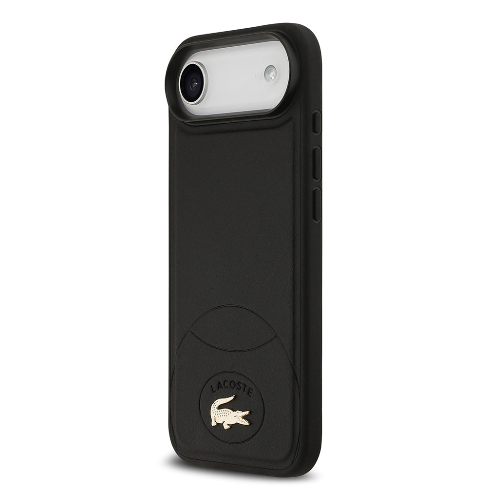 Apple iPhone 17 Air Kılıf Lacoste Orjinal Lisanslı M-safe Şarj Özellikli PU Deri Tasarımlı Metal Logolu Kapak