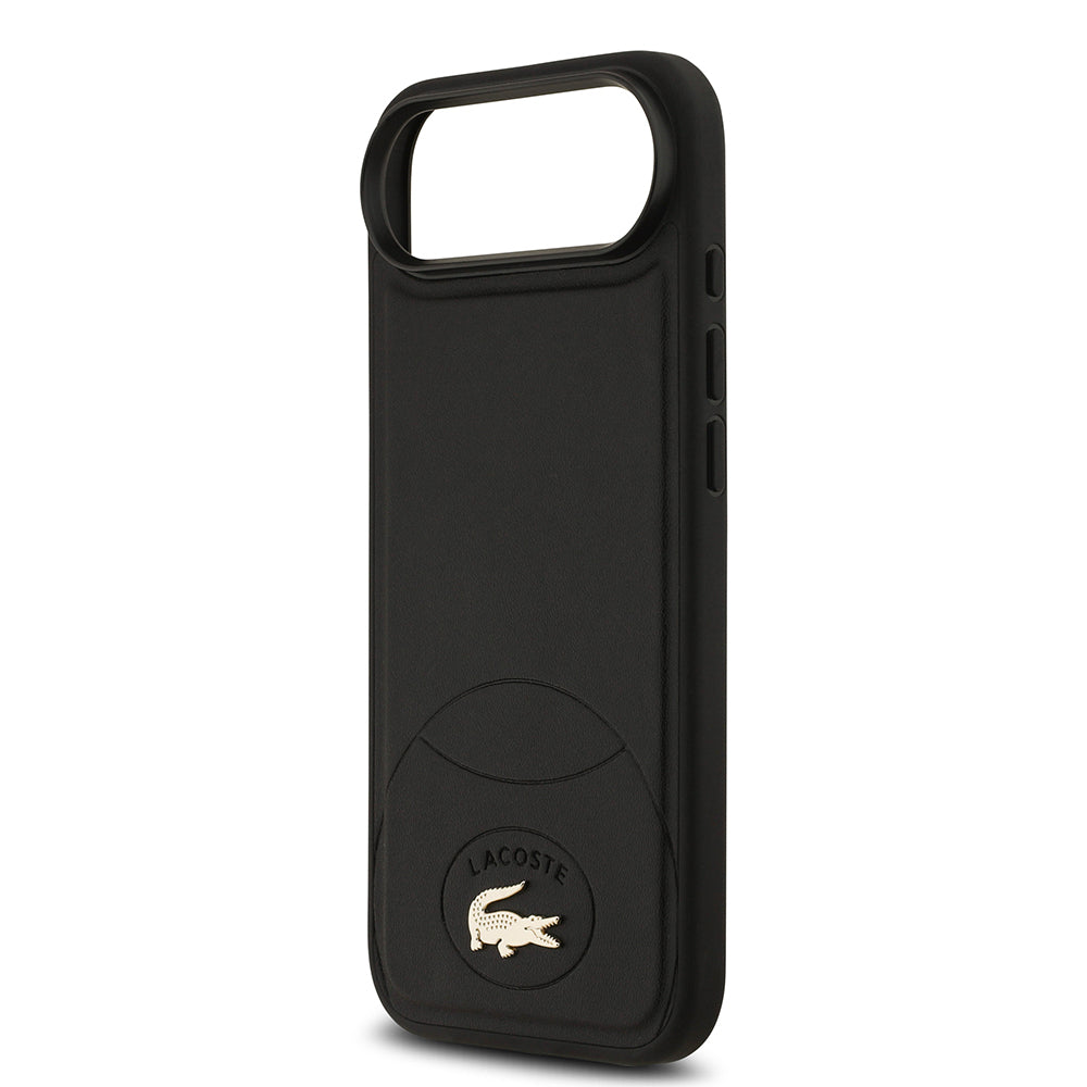 Apple iPhone 17 Air Kılıf Lacoste Orjinal Lisanslı M-safe Şarj Özellikli PU Deri Tasarımlı Metal Logolu Kapak