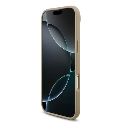 Apple iPhone 17 Air Kılıf Lacoste Orjinal Lisanslı M-safe Şarj Özellikli PU Pike Desenli Metal Logolu Kartlıklı Kapak