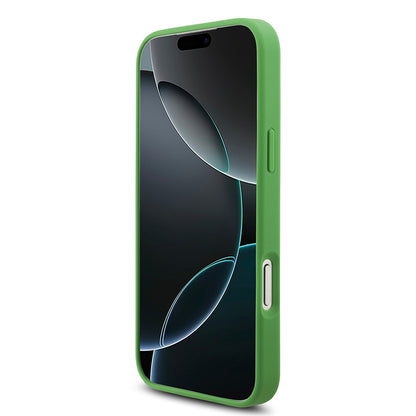 Apple iPhone 17 Air Kılıf Lacoste Orjinal Lisanslı M-safe Şarj Özellikli PU Pike Desenli Metal Logolu Kartlıklı Kapak
