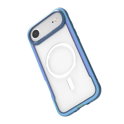 Apple iPhone 17 Air Kılıf M-safe Şarj Özellikli Airbagli Raptic Shield Serisi Şeffaf Arka Yüzey Kapak
