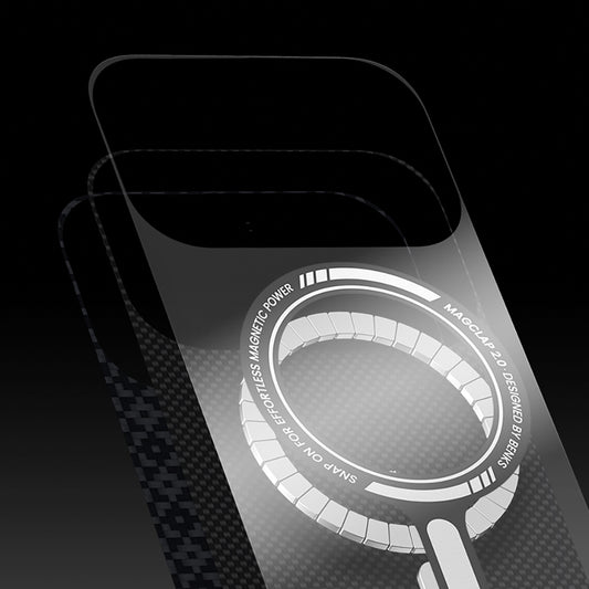 Apple iPhone 17 Air Kılıf M-Safe Şarj Özellikli Benks ArmorAir ArmorGrid Serisi Kevlar Kapak