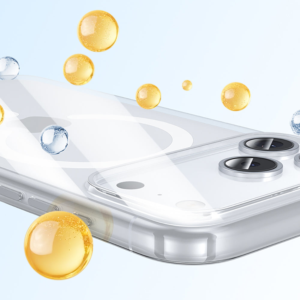 Apple iPhone 17 Air Kılıf M-safe Şarj Özellikli Benks Crystal Serisi Şeffaf Kapak
