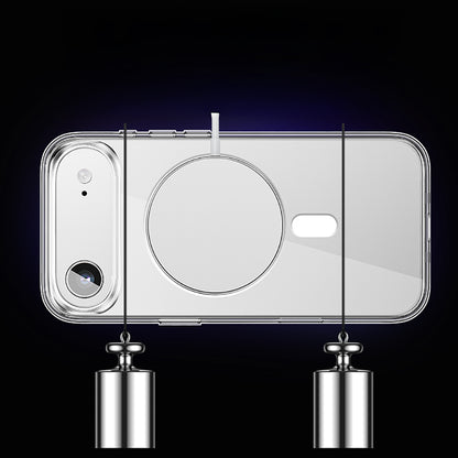 Apple iPhone 17 Air Kılıf M-safe Şarj Özellikli Transparan Sert PC Wlons Pita Kapak