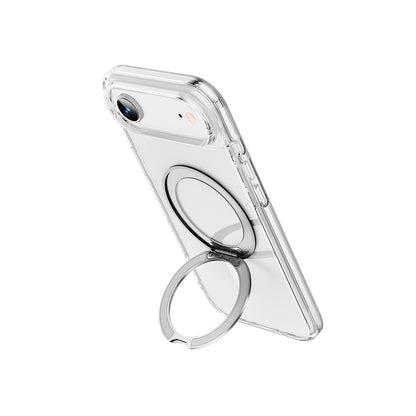 Apple iPhone 17 Air Kılıf M-safe Şarj Özellikli Wiwu MCC-201 iShield Ultra Serisi Standlı Crystal Sert PC Kapak