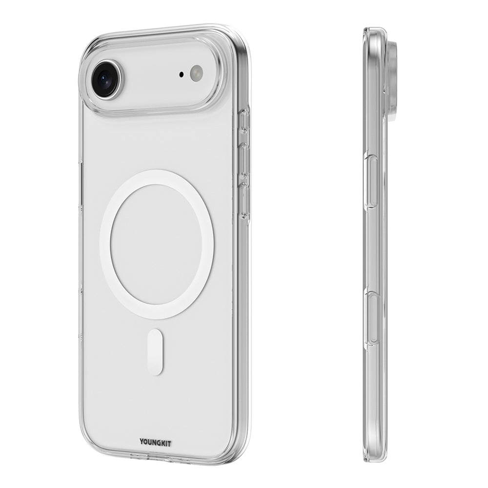 Apple iPhone 17 Air Kılıf M-safe Şarj Özellikli Youngkit Clear Serisi Kapak