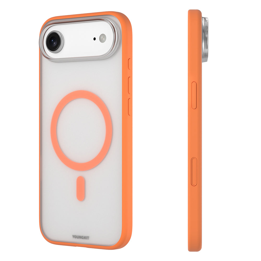 Apple iPhone 17 Air Kılıf M-safe Şarj Özellikli Youngkit Clear Serisi Kapak