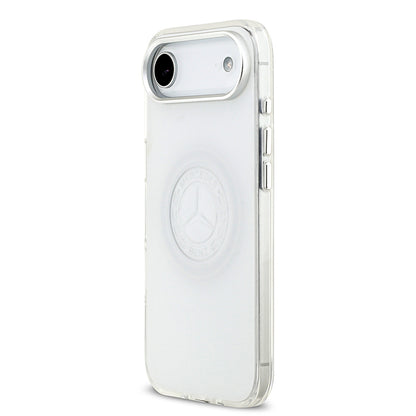 Apple iPhone 17 Air Kılıf Mercedes Benz Orjinal Lisanslı M-safe Şarj Özellikli Buzlu PC Nostaljik Yıldız Dizayn Kapak