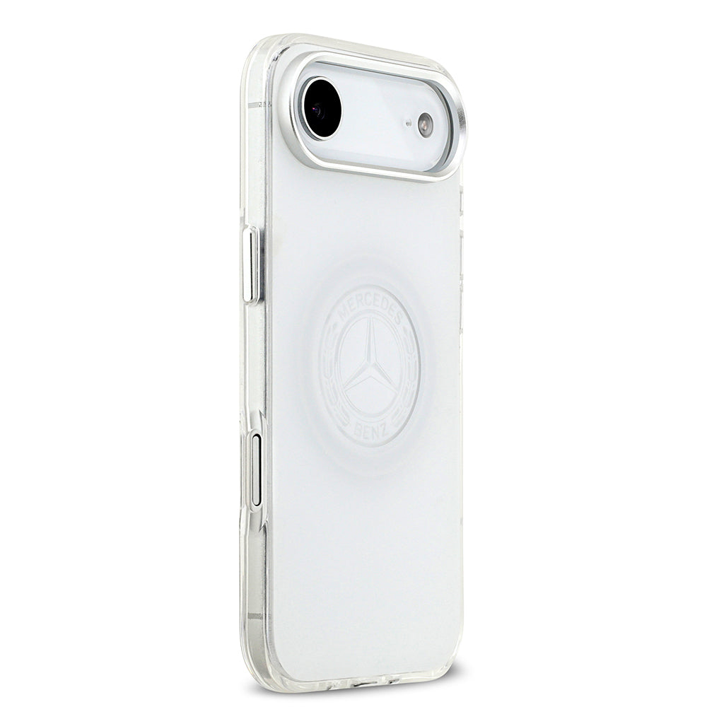 Apple iPhone 17 Air Kılıf Mercedes Benz Orjinal Lisanslı M-safe Şarj Özellikli Buzlu PC Nostaljik Yıldız Dizayn Kapak