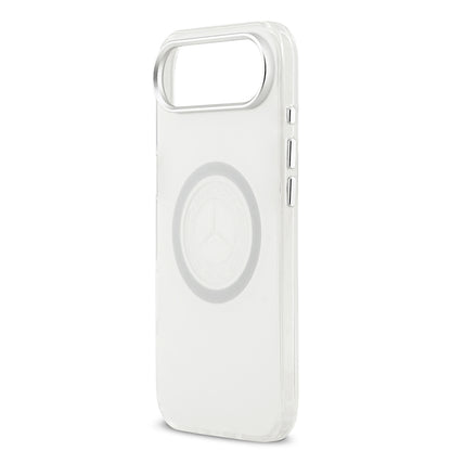 Apple iPhone 17 Air Kılıf Mercedes Benz Orjinal Lisanslı M-safe Şarj Özellikli Buzlu PC Nostaljik Yıldız Dizayn Kapak