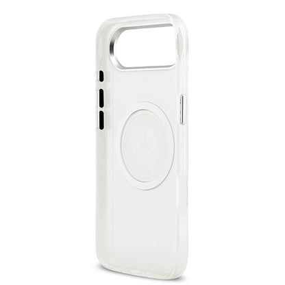 Apple iPhone 17 Air Kılıf Mercedes Benz Orjinal Lisanslı M-safe Şarj Özellikli Buzlu PC Nostaljik Yıldız Dizayn Kapak