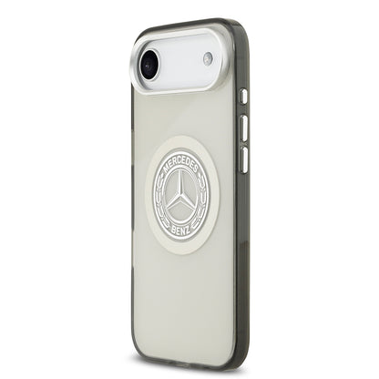 Apple iPhone 17 Air Kılıf Mercedes Benz Orjinal Lisanslı M-safe Şarj Özellikli Çift Katmanlı PC Nostaljik Yıldız Dizayn Kapak