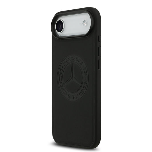 Apple iPhone 17 Air Kılıf Mercedes Benz Orjinal Lisanslı M-safe Şarj Özellikli Hakiki Deri Nostaljik Yıldız Dizayn Kapak