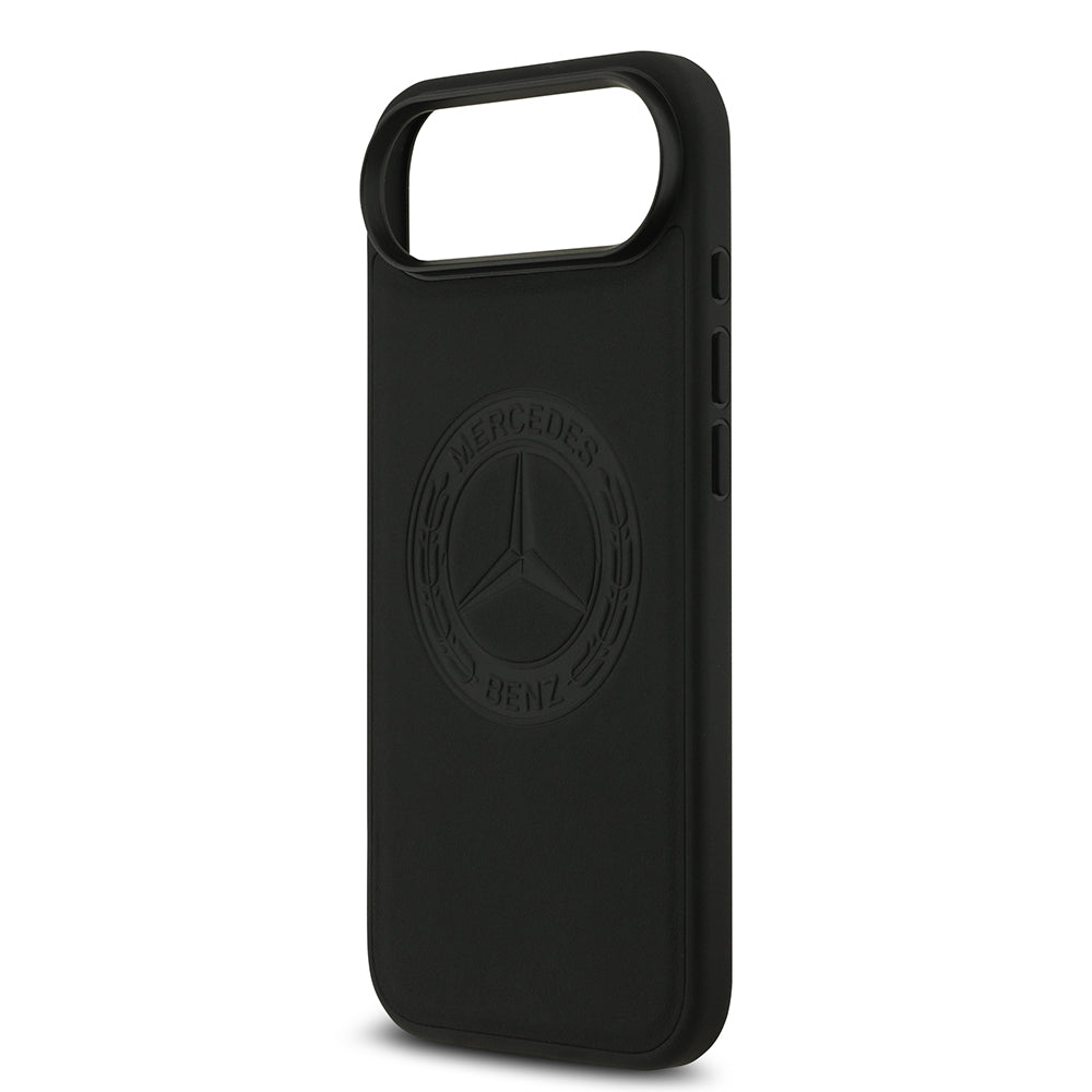 Apple iPhone 17 Air Kılıf Mercedes Benz Orjinal Lisanslı M-safe Şarj Özellikli Hakiki Deri Nostaljik Yıldız Dizayn Kapak