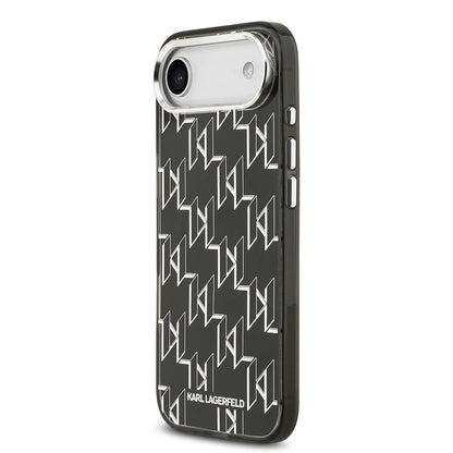 Apple iPhone 17 Air Kılıf Orjinal Lisanslı M-safe Şarj Özellikli Karl Lagerfeld IML Baskılı Monogram Dizayn Kapak