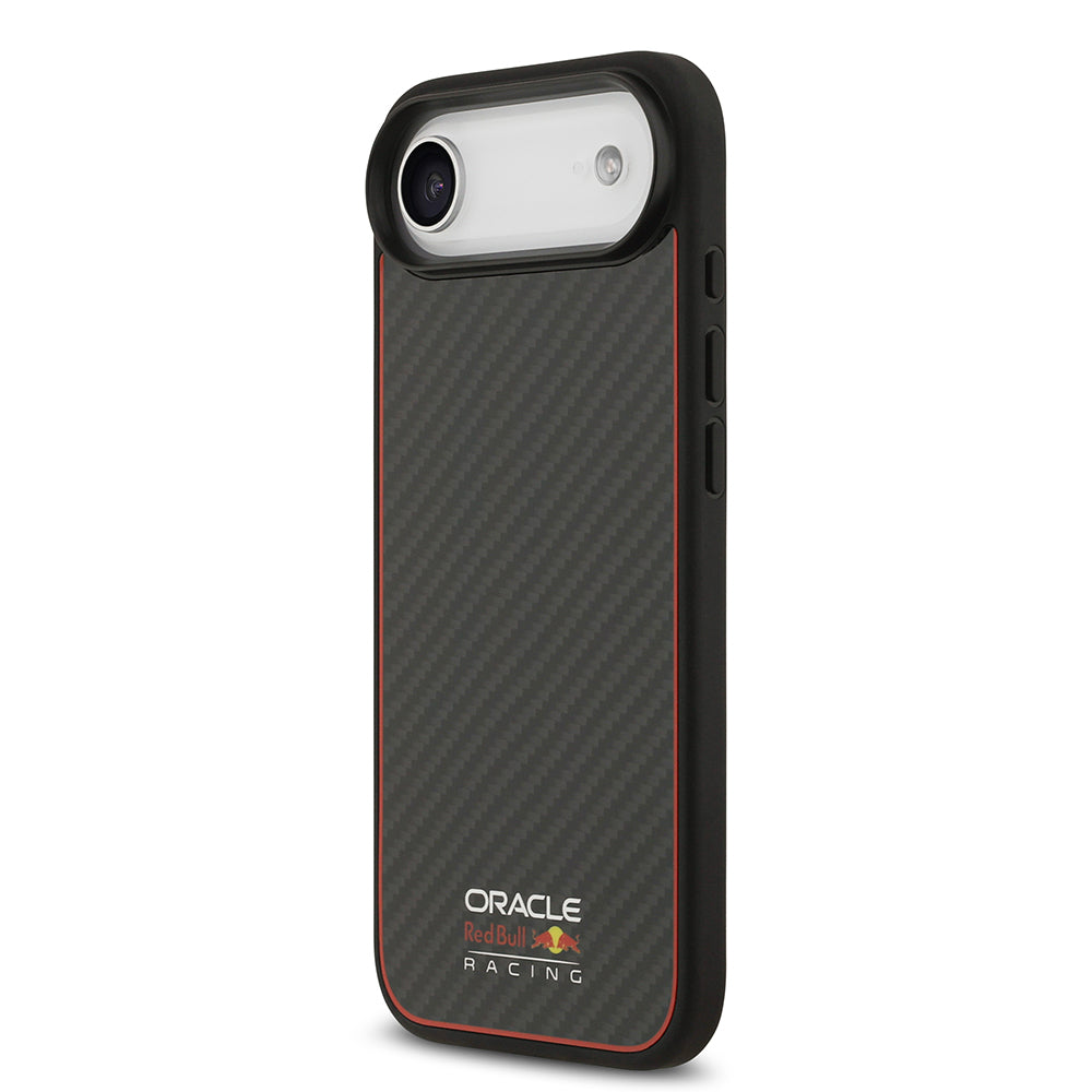 Apple iPhone 17 Air Kılıf Redbull Orjinal Lisanslı M-safe Şarj Özellikli Karbon Fiber Parlayan Logolu Kapak