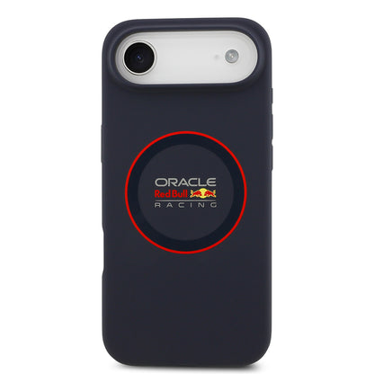 Apple iPhone 17 Air Kılıf Redbull Orjinal Lisanslı M-safe Şarj Özellikli Kırmızı Halka ve Logo Silikon Kapak