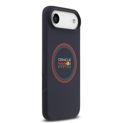 Apple iPhone 17 Air Kılıf Redbull Orjinal Lisanslı M-safe Şarj Özellikli Kırmızı Halka ve Logo Silikon Kapak