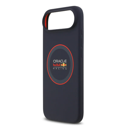 Apple iPhone 17 Air Kılıf Redbull Orjinal Lisanslı M-safe Şarj Özellikli Kırmızı Halka ve Logo Silikon Kapak