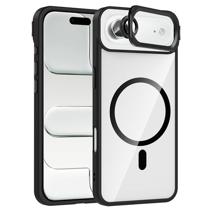 Apple iPhone 17 Air Kılıf Standlı ve Kamera Lens Hediyeli M-Safe Şarj Özellikli Zore Etro Kapak
