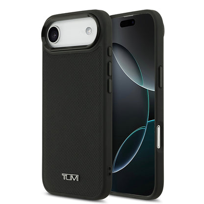Apple iPhone 17 Air Kılıf TUMI M-safe Şarj Özellikli Deri Noktalı Dizayn Kapak