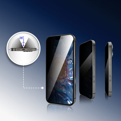 Apple iPhone 17 Air Mohseven Safir Coating Privacy Hayalet Temperli Cam Ekran Koruyucu
